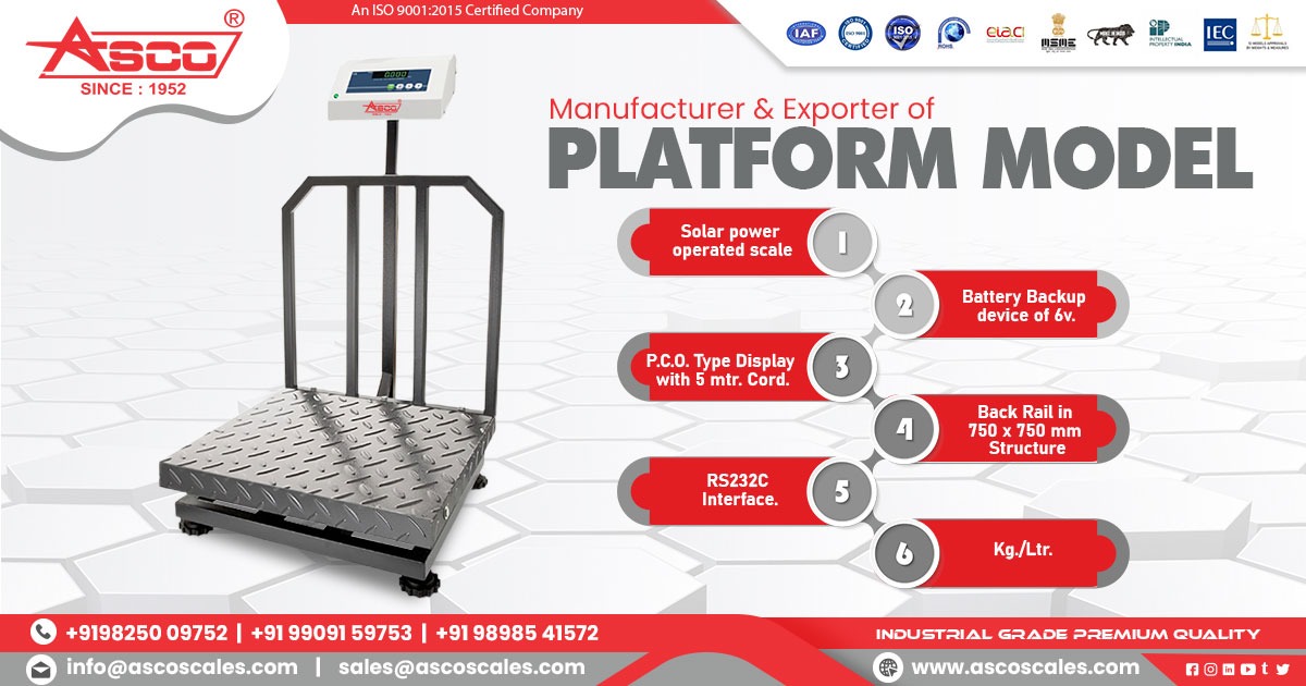 Platform Scale Manufacturer in Ahmedabad