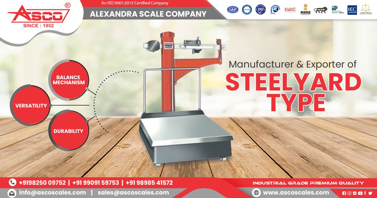 Steelyard Type Scale Manufacturer in Ahmedabad
